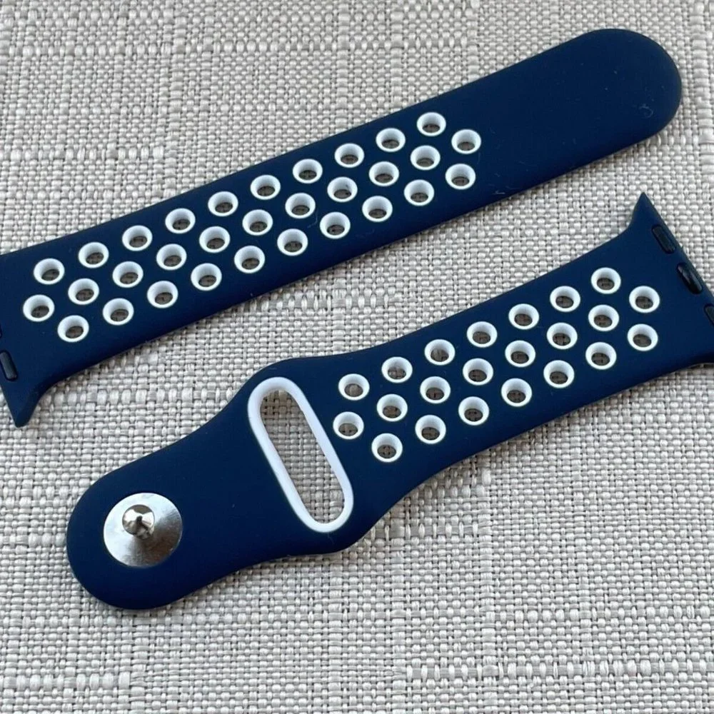 Replacement Sport Strap for iWatch Blue Tone Band Size 38/40mm